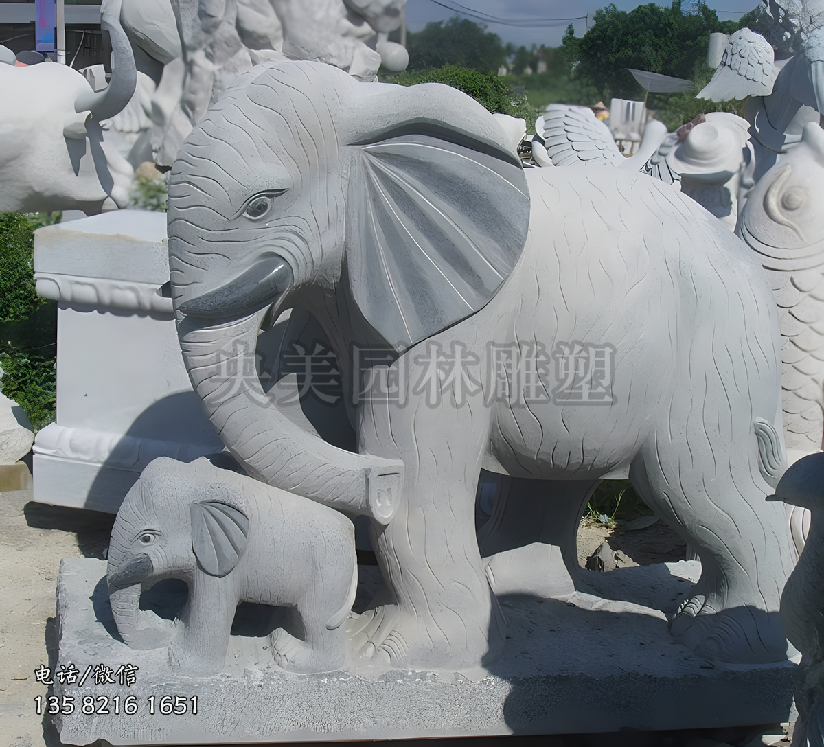 灰石大象赢博手机网页版登录入口母子象