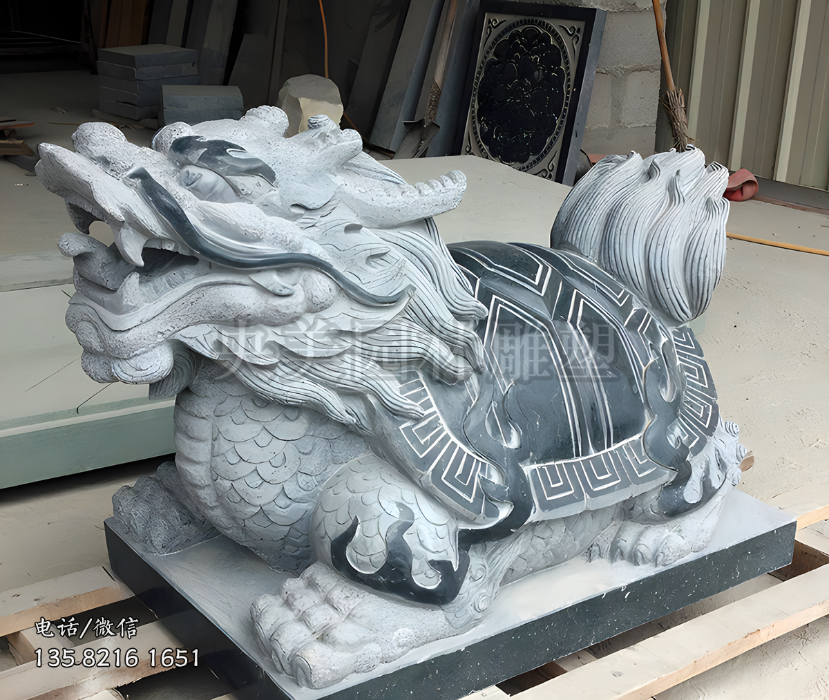 青赢博手机网页版登录入口刻龙龟雕塑