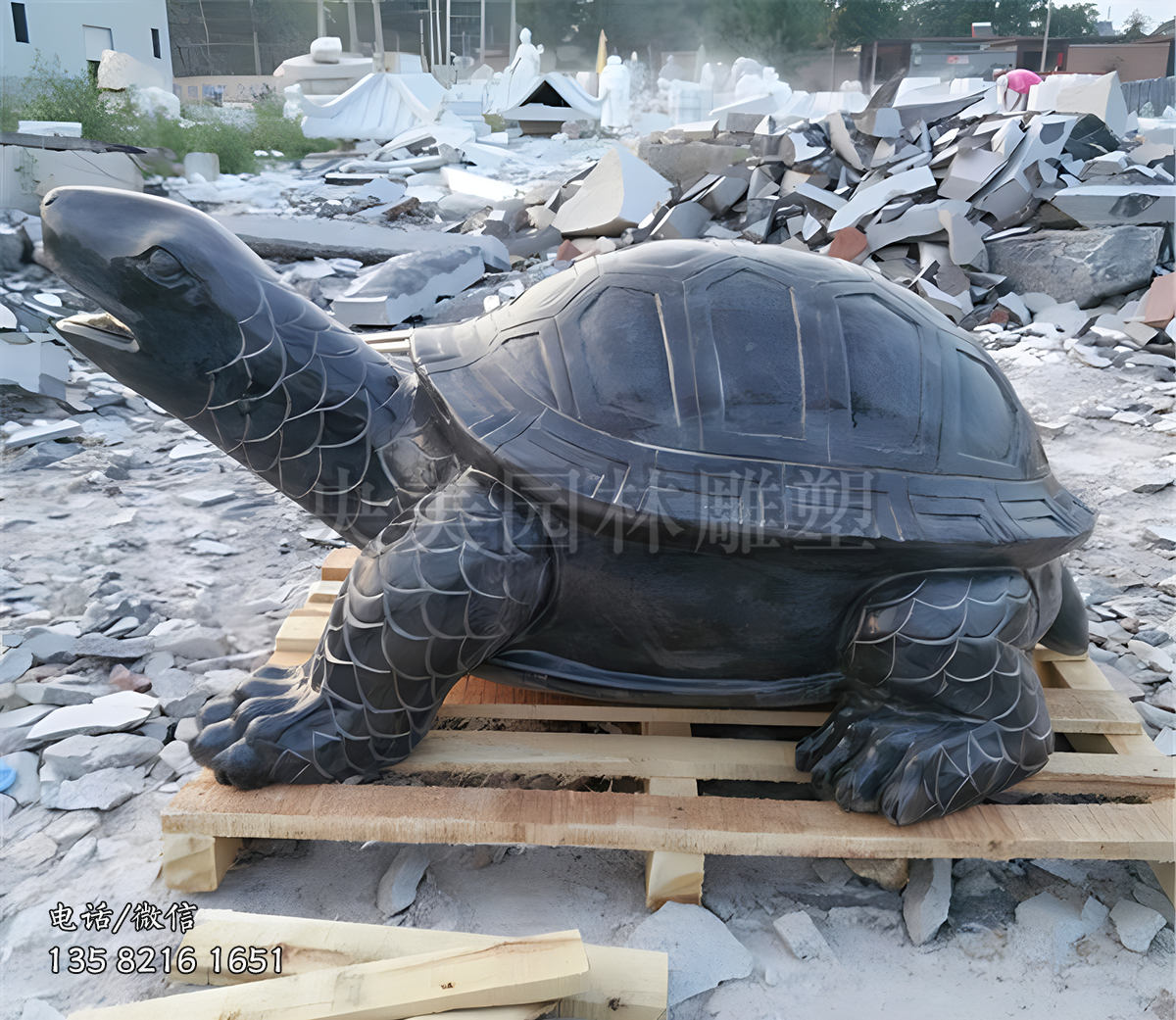 青赢博手机网页版登录入口刻乌龟雕塑