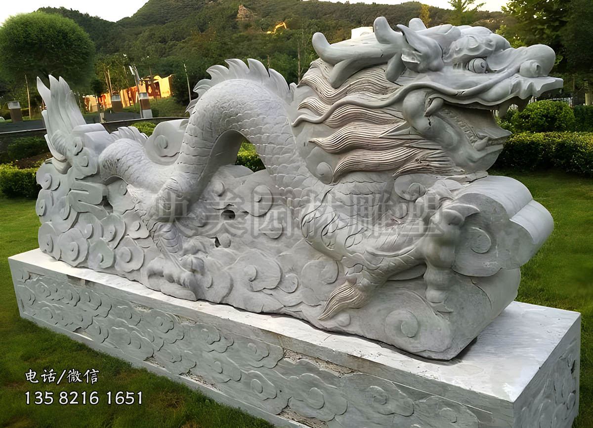 大理石赢博手机网页版登录入口龙雕塑