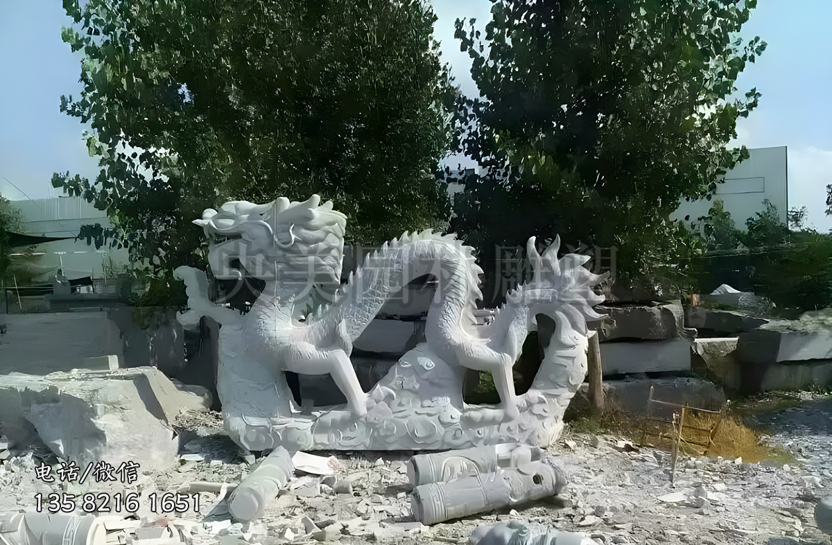 石材雕刻龙雕塑