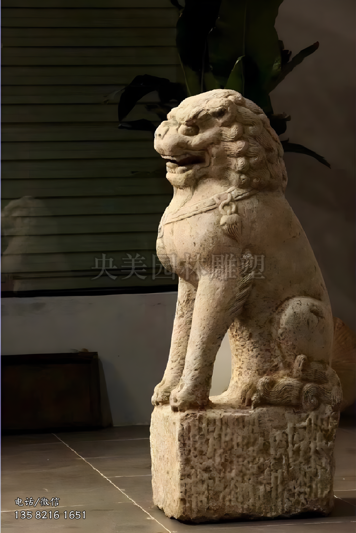 石刻仿古赢博手机网页版登录入口狮子