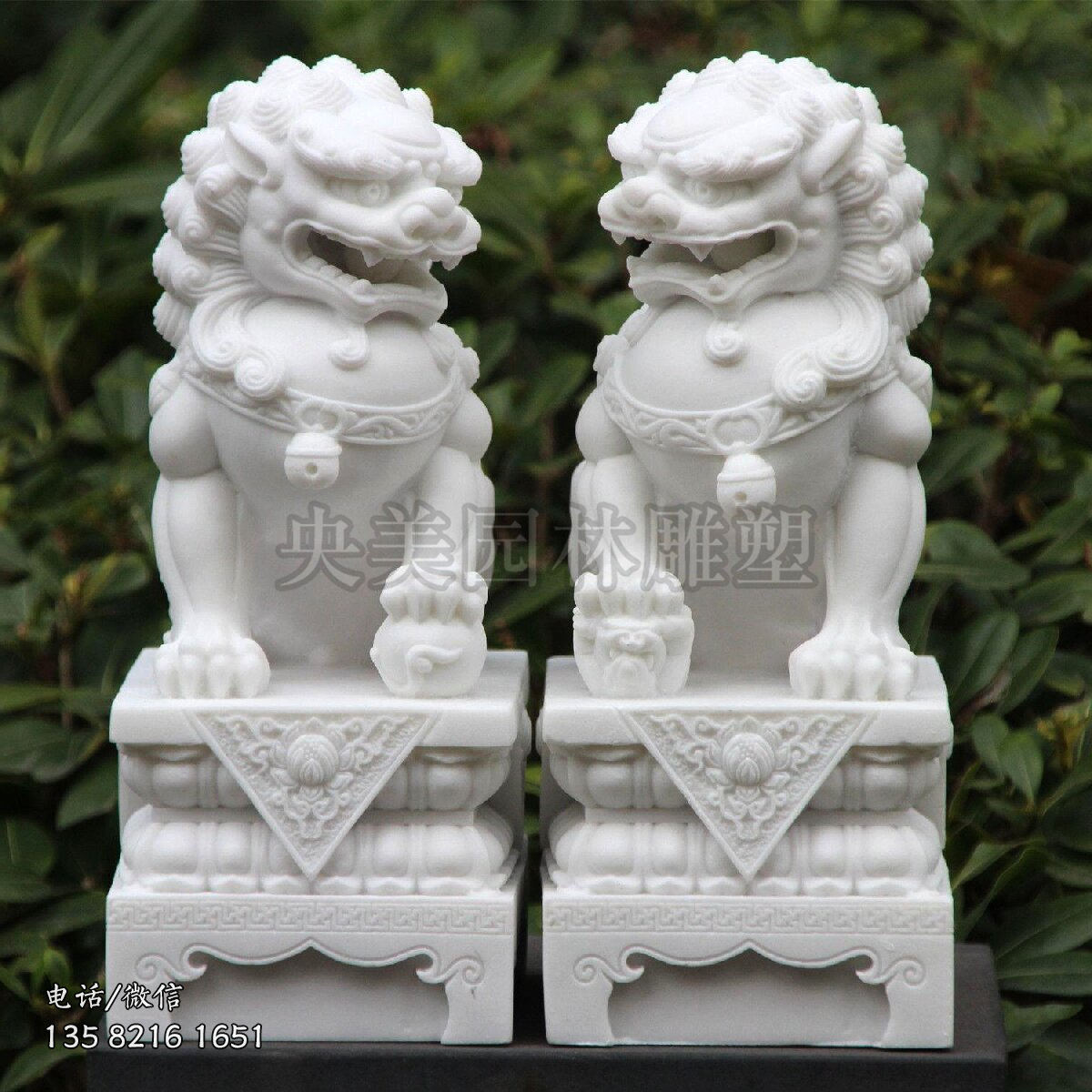 汉白玉赢博手机网页版登录入口狮子一对