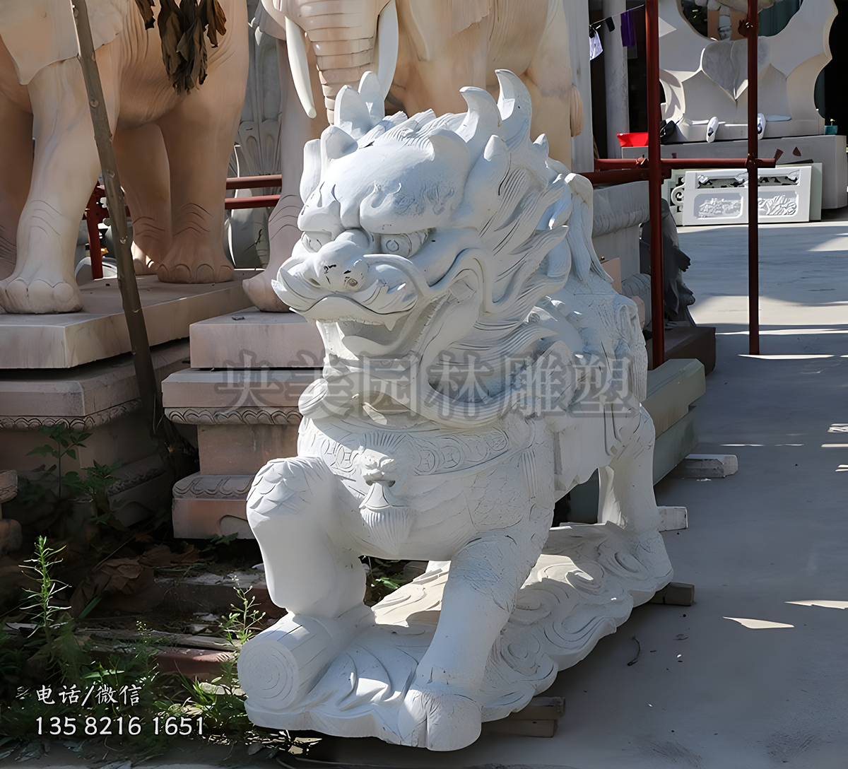 汉白玉瑞兽麒麟赢博手机网页版登录入口