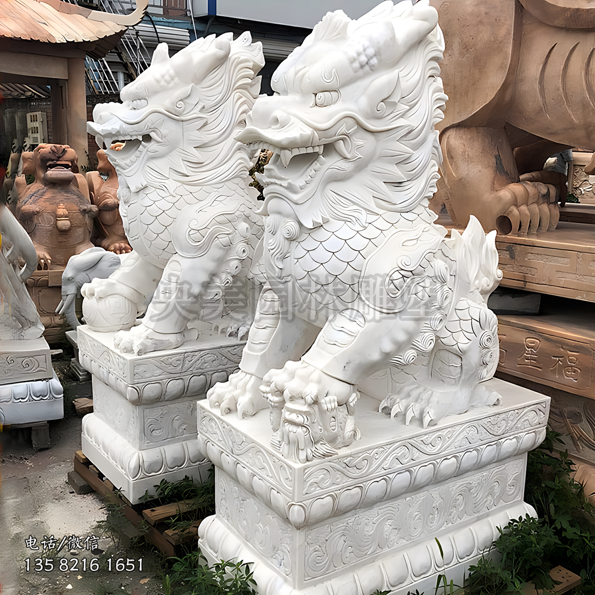 圣兽麒麟汉白玉赢博手机网页版登录入口