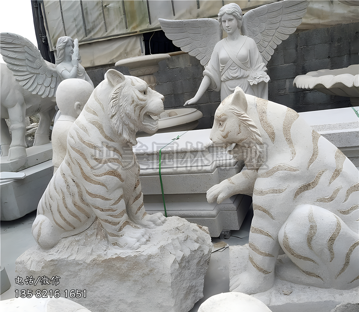 花岗岩赢博手机网页版登录入口老虎雕塑