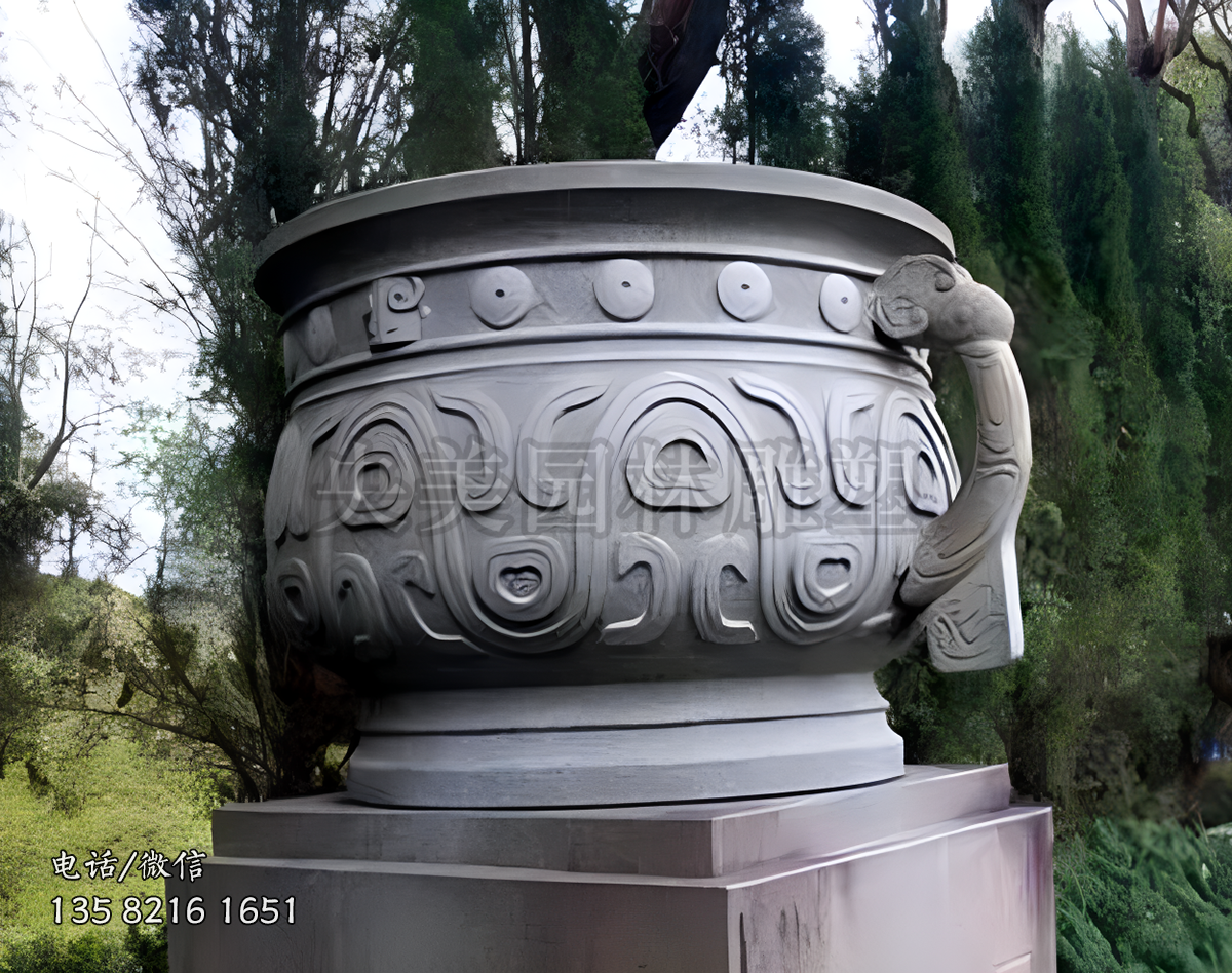 鼎型赢博手机网页版登录入口景观摆件