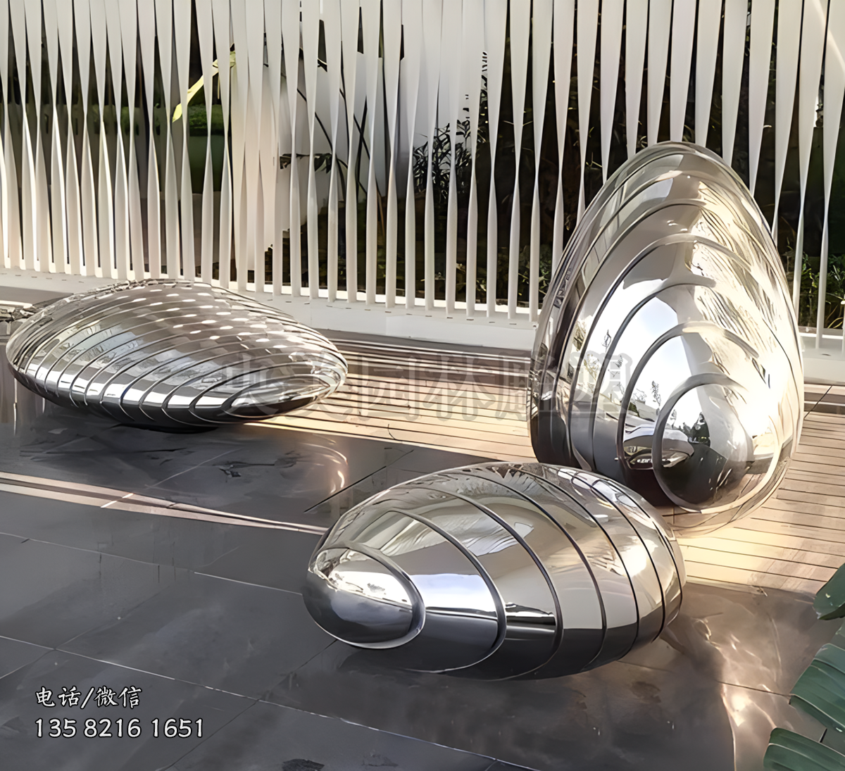 不锈钢截面鹅卵赢博手机网页版登录入口塑摆件