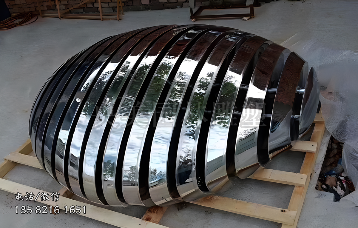 截面不锈钢鹅卵赢博手机网页版登录入口塑摆件